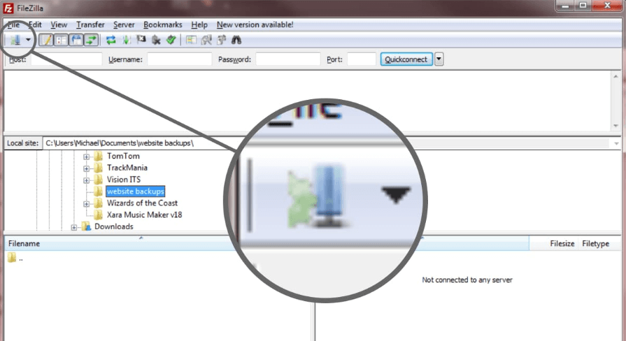 دانلود با Filezilla - موستانگ